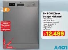 SEG BM 6001X INOX BULAŞIK MAKİNESİ